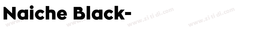 Naiche Black字体转换